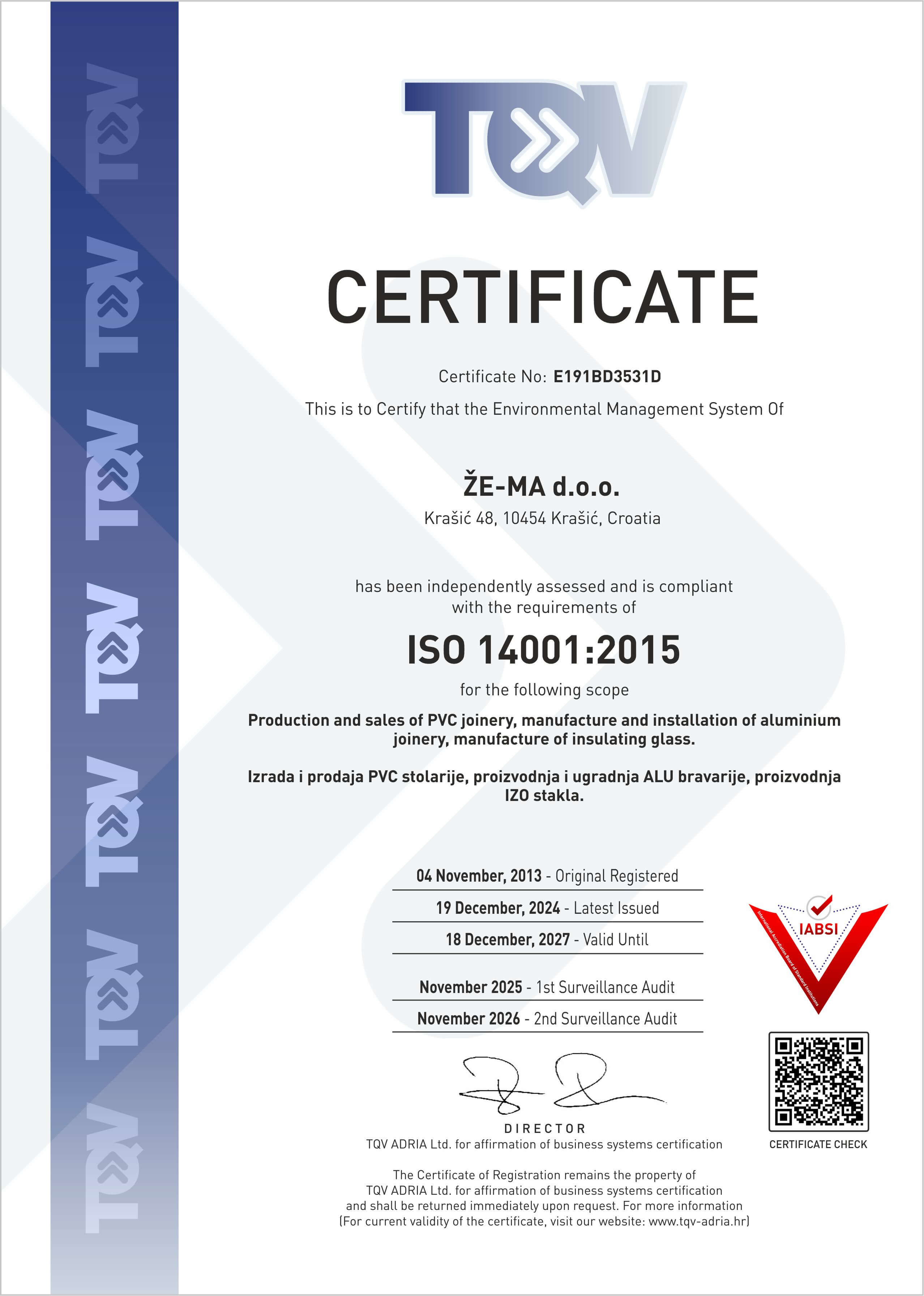 Že-Ma ISO 14001