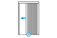 Komarnik Plisirani otvaranje desno