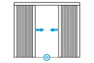 Komarnik Plisirani otvaranje desno i lijevo