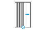Komarnik Plisirani otvaranje lijevo